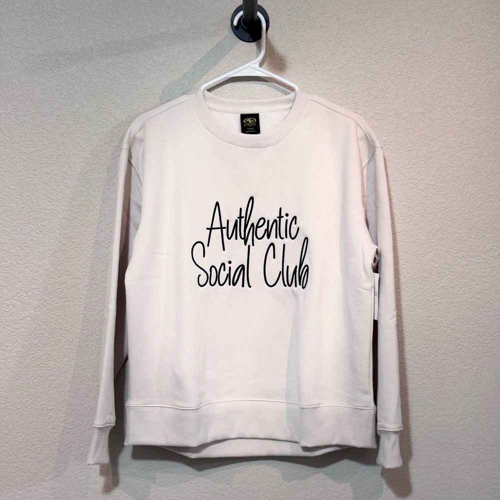 Custom embroidered sweatshirt “Authentic Social Club”